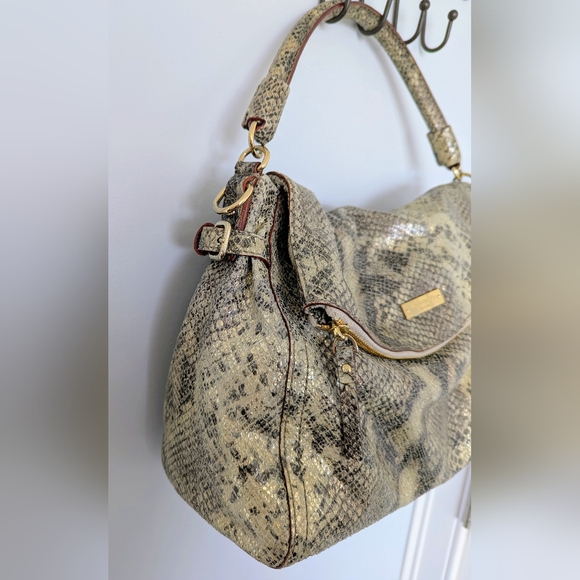 Kate Spade Python-Embossed Leather Bag - Picture 3 of 11